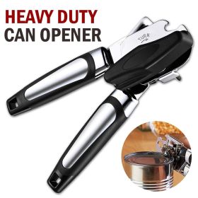 Manual Handheld Can Opener with Cutting Wheel Blade Lid; Cap Openers