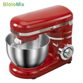 1200W 4L Stainless Steel Bowl 6-speed Food Stand Mixer; with attachments