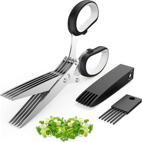 Herb Scissors With Multi Blades, Stainless Steel, Fast Cutting Shears