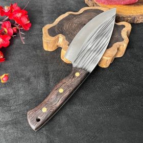 Stainless Steel Hand Forged Kitchen Knife with Wood Handle