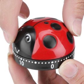 1pc Ladybug Cooking Timer; Mechanical Clock 60 Minutes Cartoon Timer