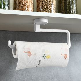 Kitchen Paper Towel Rack Wall-mounted; Hanging Shelf Cling Film Bag Storage