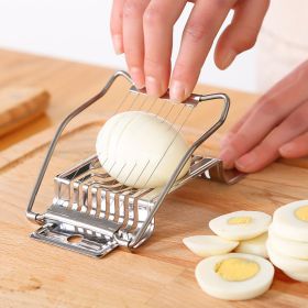 1pc; Stainless Steel Egg Slicer