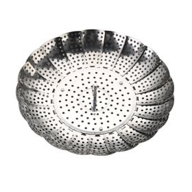 1pc Foldable Steaming Tray; Retractable Steaming Rack