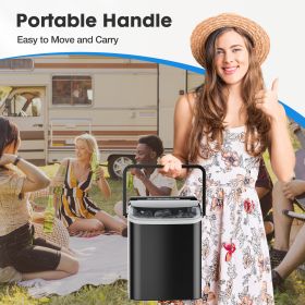 Small Portable Home Use Ice Maker, Black