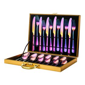 Stainless Steel High-end tableware 24 piece set