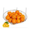 3-Layers Hanging Basket; Stainless Steel; Fruit Vegetable Flower Basket Storage Holder