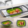 Strainers and Colanders with Extendable Handles & Collapsible: Fits Over the Sink