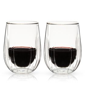 Double Walled Wine Glasses Viski®