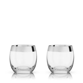 Irving Crystal Chrome-Rim Tumblers Viski®