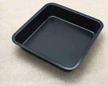 Square Baking Pan Non-stick Cake Mold 8 Inch High (Color: Black)