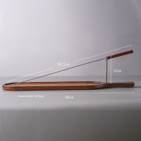 Wooden Tableware Skewer with Stand (Option: Rack Holder Wooden Handle Sign)