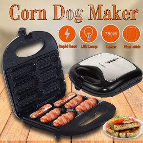 Home Hot Dog Roast Sausage Frying Machine (Option: Black-UK)