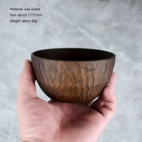 Handmade Wooden Bowl Round (Option: Cured Wood Bowl)