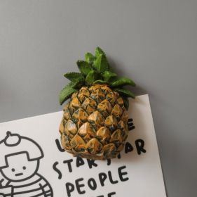 Resin 3D Three-dimensional Decorative Fruit Magnetics (Option: 16 Pineapple)