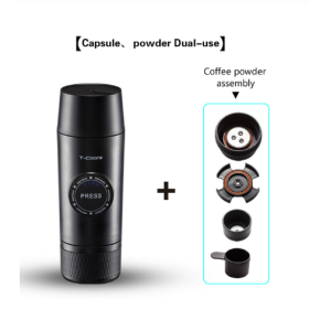 Mini Espresso Coffee Maker Portable Rechargeable (Option: 2Type)