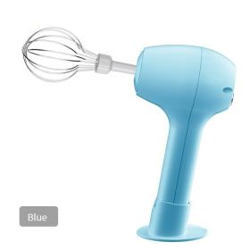 Wireless Portable Electric Food Mixer / Whisker 3 Speeds (Color: Blue)