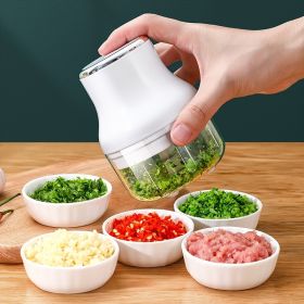 1pc Household Small Electric Portable Mini Food Processor (Color: green)