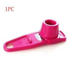 Multi-Functional Garlic Crusher Press, Manual Garlic Peeler, Ginger Garlic Grater (Color: Pink)