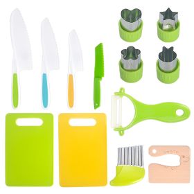 Children's Plastic Birthday Cake Knife Toy Set (Option: 13 Piece Set)