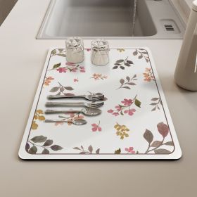 Kitchen Dining Table Wash-free Mat (Option: Sweet Garden-3040cm)